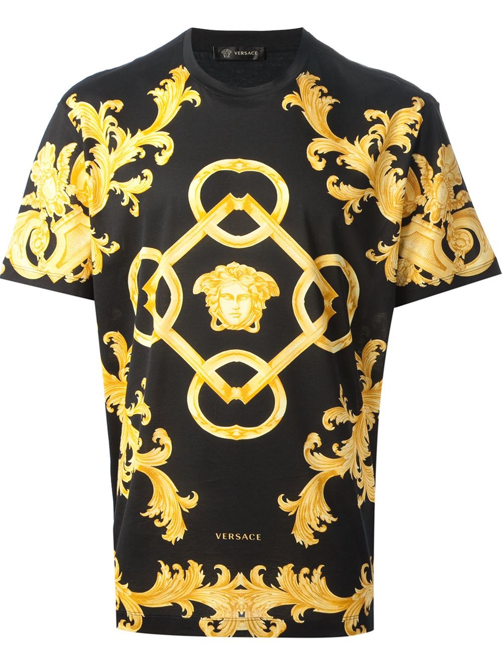 t shirt versace homme noir