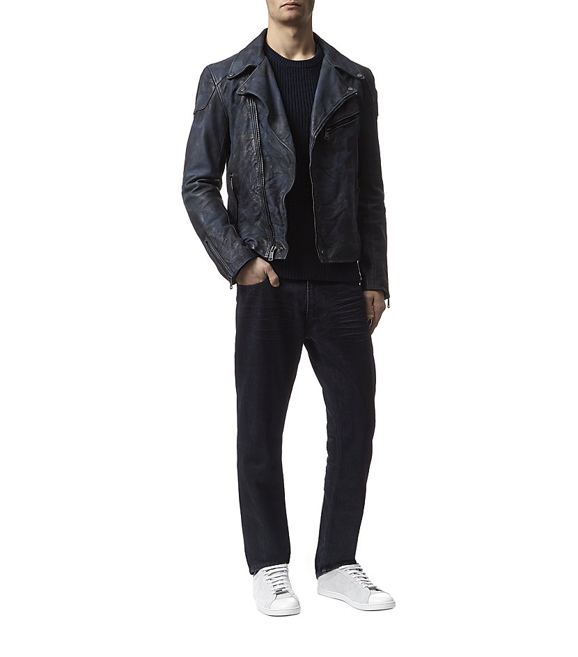 Ralph Lauren Black Label Camo Biker Jacket Shive A Toned Down Offering For Ss15 S Bold Prints Trend This Ralph Lauren Black Label Biker Jacket Comes In Tonal Camouflage Print