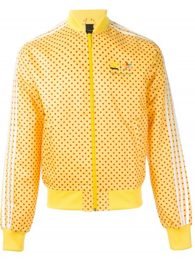 adidas pharrell williams yellow polka dot jacket